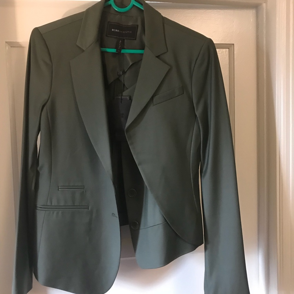 BCBG MaxAzria green blazer