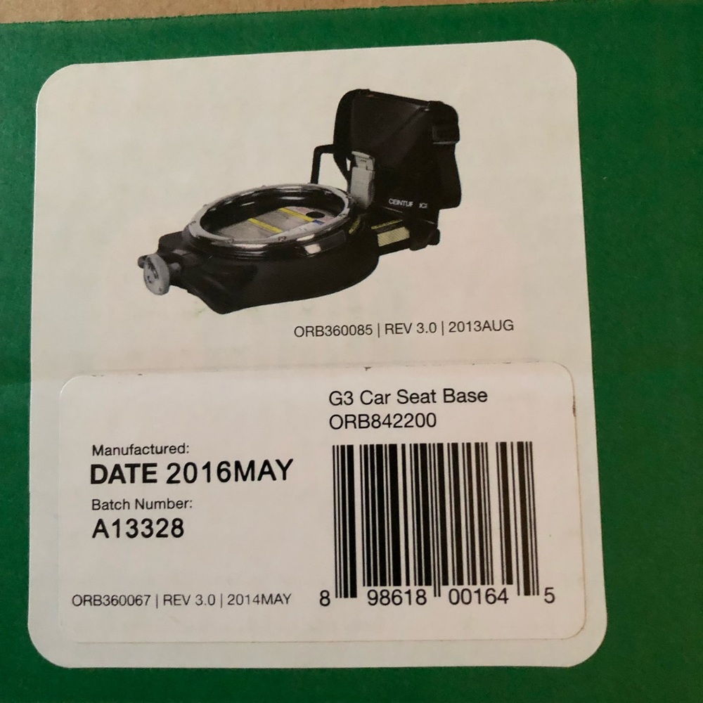 SOLD on ♏️ Orbit Baby Car seat base. Brand New