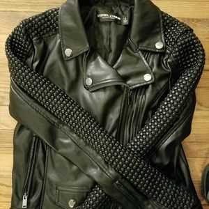 Faux Leather Moto Jacket