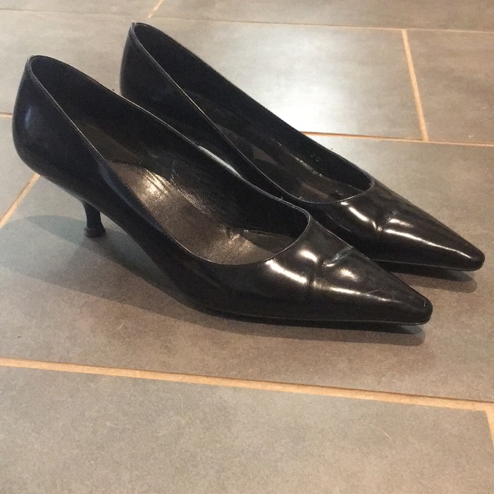 Black Prada kitten heels