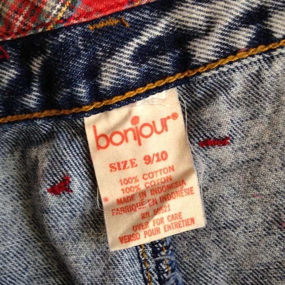 Vintage High Waisted Acid Wash Denim Skirt - Picture 6 of 6