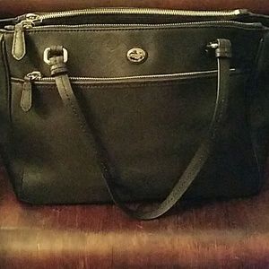 Coach Leather Jordan Double Zip Carryall