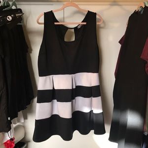 Black and white dress