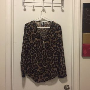 Cheetah blouse