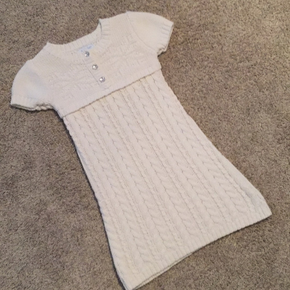 Savannah Other - Cute Cable knit Sweater Dress Rhinestone Buttons