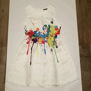 Fun, adorable, super cute paint splatter dress.