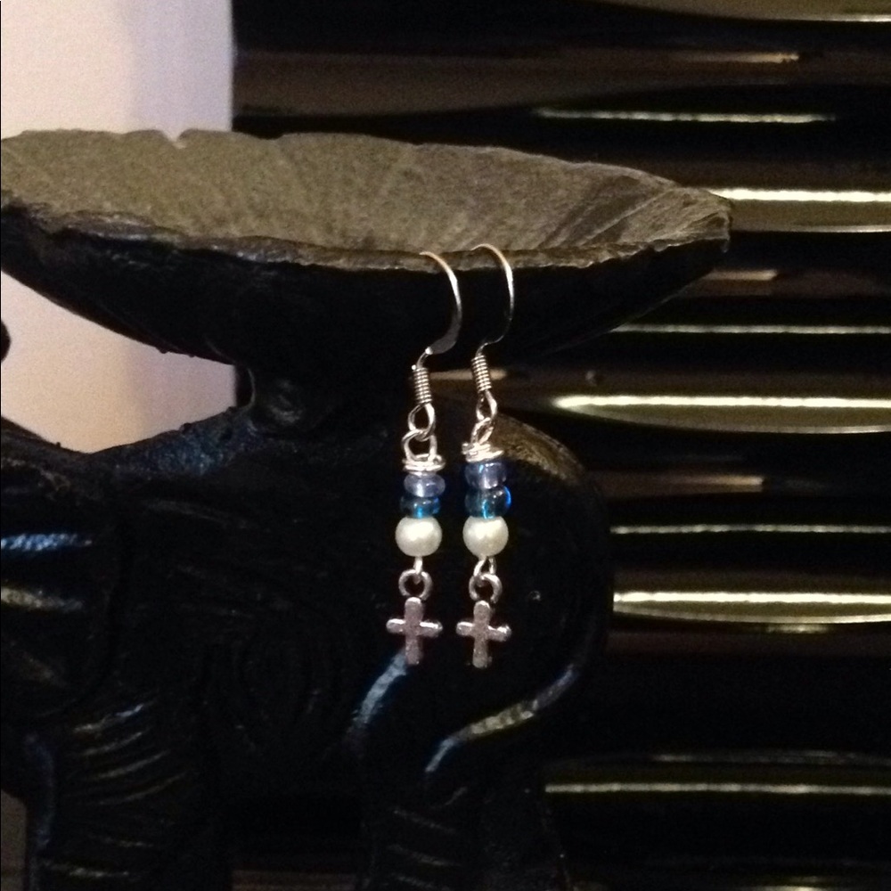 A pair of earrings
