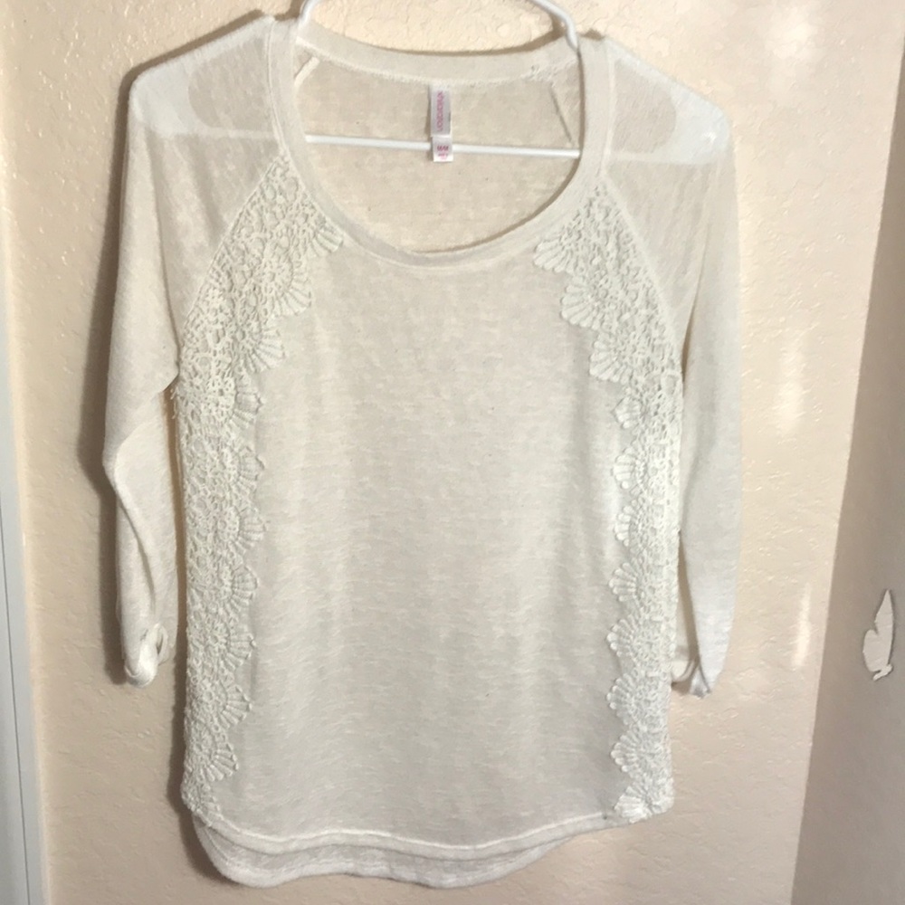 Creme long sleeve shirt from target
