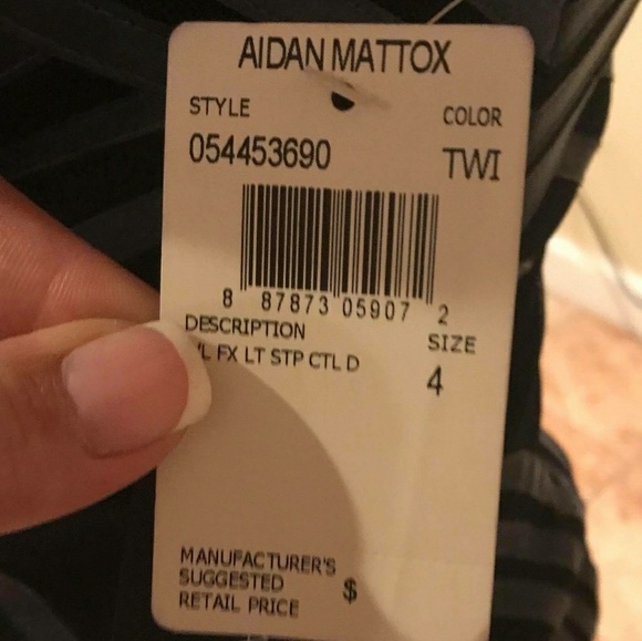 🎁Aidan Mattox🎉Faux Leather Weave Dress🎁 - Picture 3 of 5