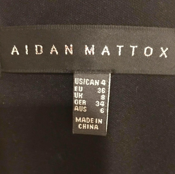 🎁Aidan Mattox🎉Faux Leather Weave Dress🎁 - Picture 4 of 5