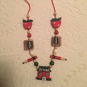 School teacher necklace