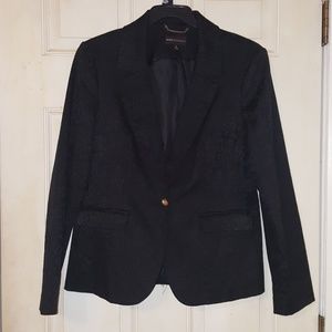 Dana Buchman black Damask blazer