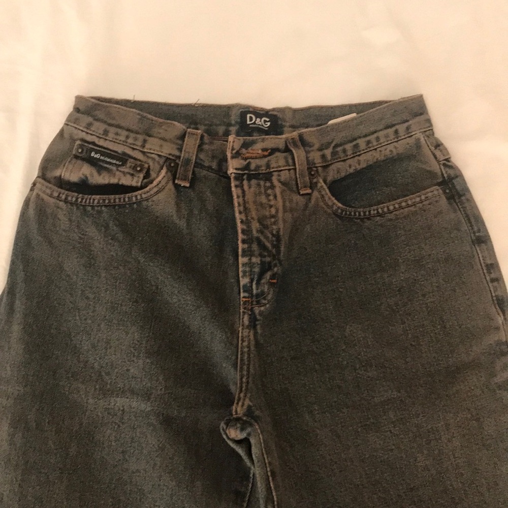 D&G Bootcut & High Waist Distress Jeans (Sz 27/41)