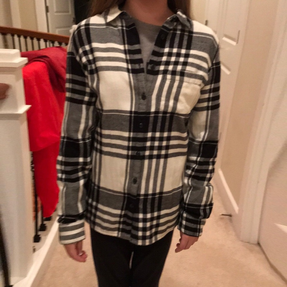 Black and white flannel