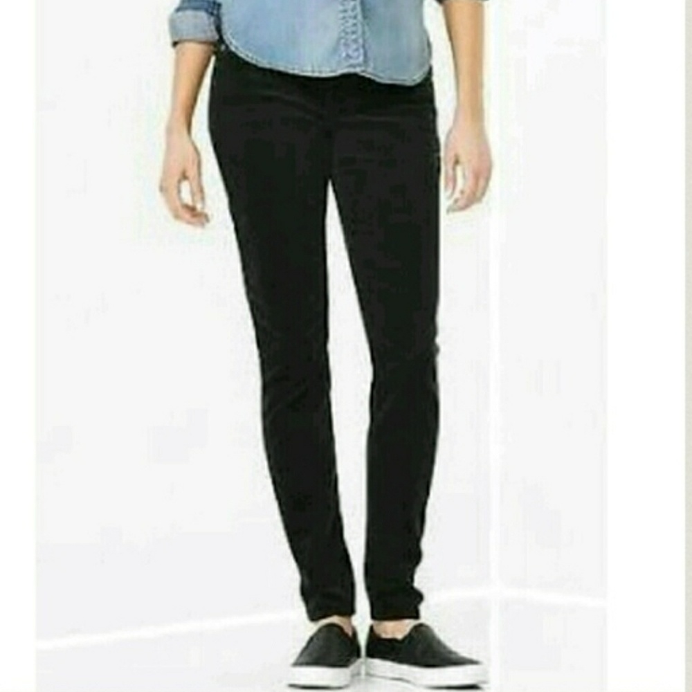 SOLD GAP black corduroy skinny pants
