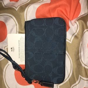 Blue Coach wristlet!