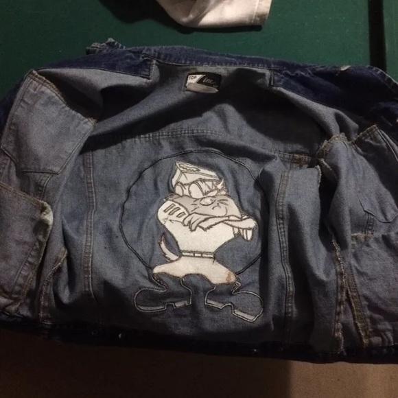 Vintage looney tunes Topline Usa Taz denim jacket - Picture 4 of 4