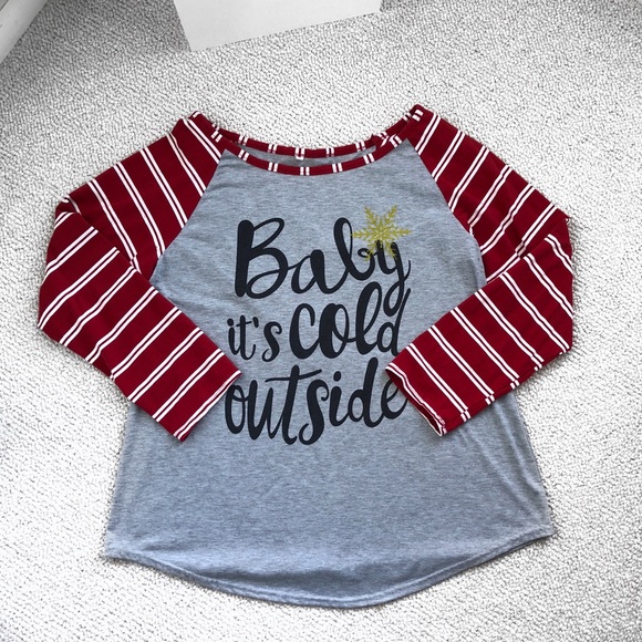 Tops - Baby it’s Cold Outside Baseball Tee