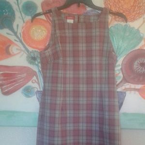 Sleeveless Esprit plaid dress