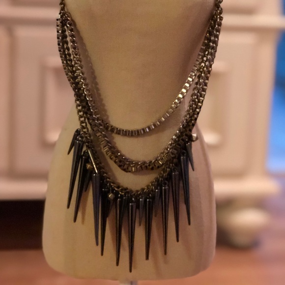 Statement Layered Chain Necklace - Picture 1 of 1