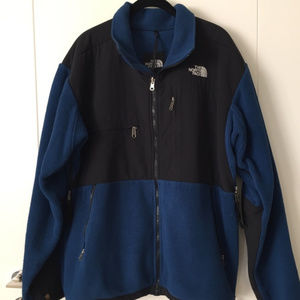 North Face Men's Royal Blue & Black Fleece Size L