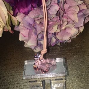 Swarovski Big Crystal Pendant Tie Necklace