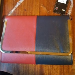 NWT red and navy crossbody