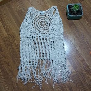 Boho Fringe Vest
