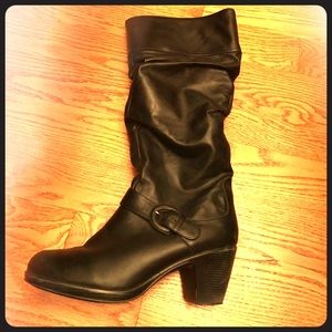 Dansko leather boots black 42