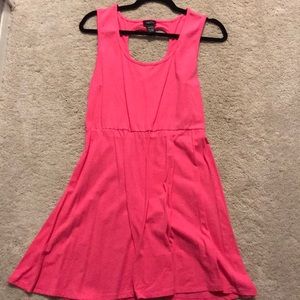 Hot pink skater dress