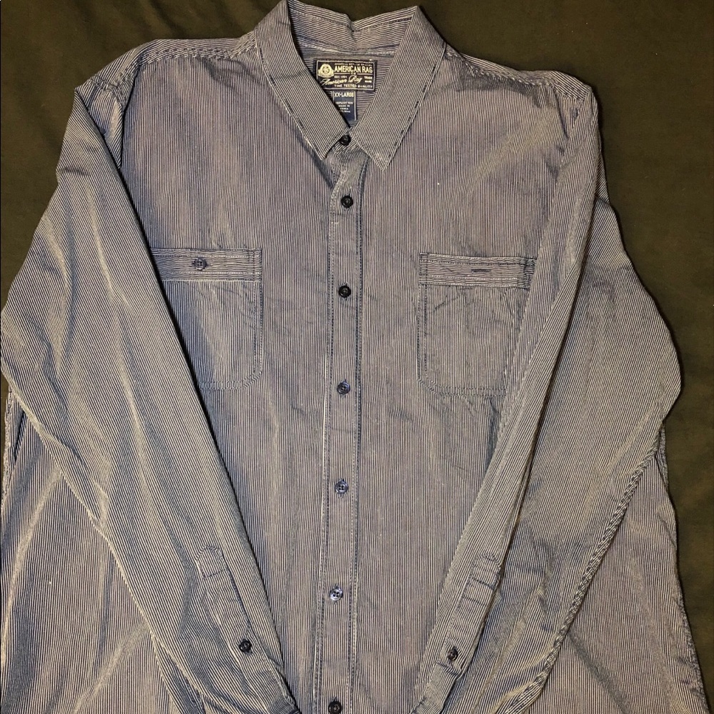Gray Thin striped long sleeve