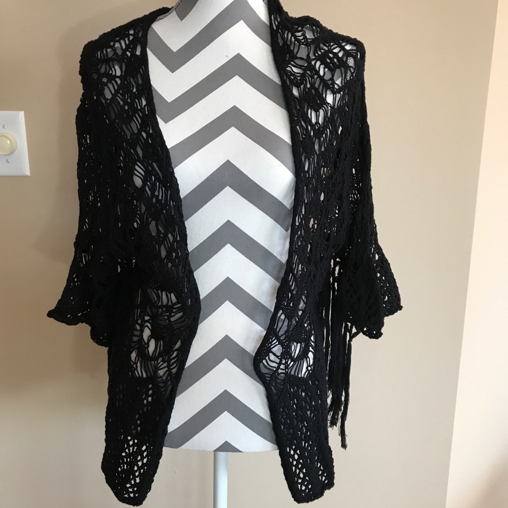 Black Blu Pepper sweater cardigan