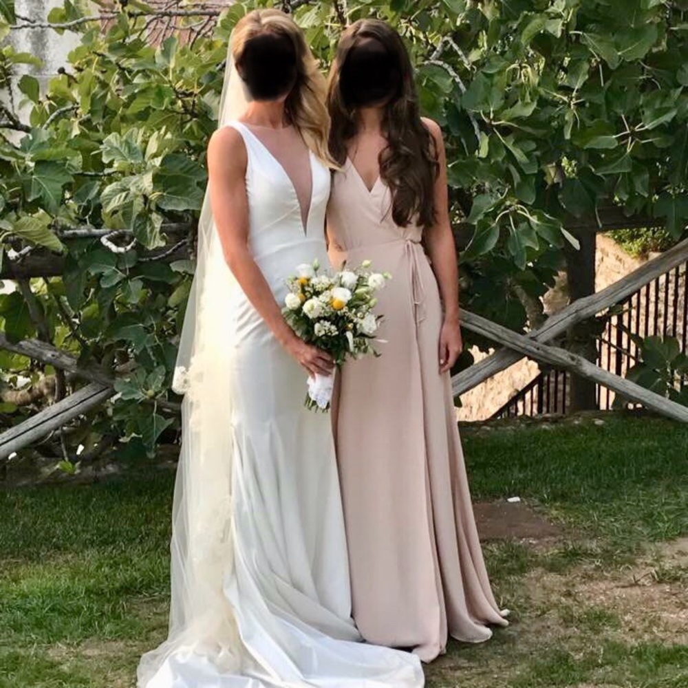 Reformation Callily Dress in Champagne - Size 2