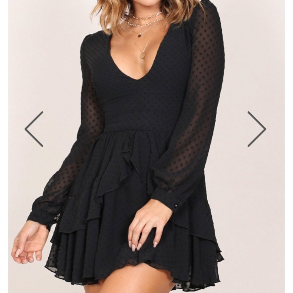 Black mini dress