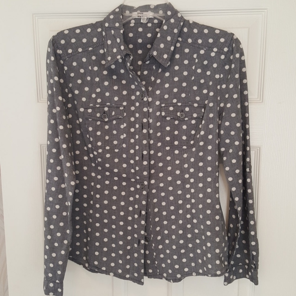 Polka-dot blouse