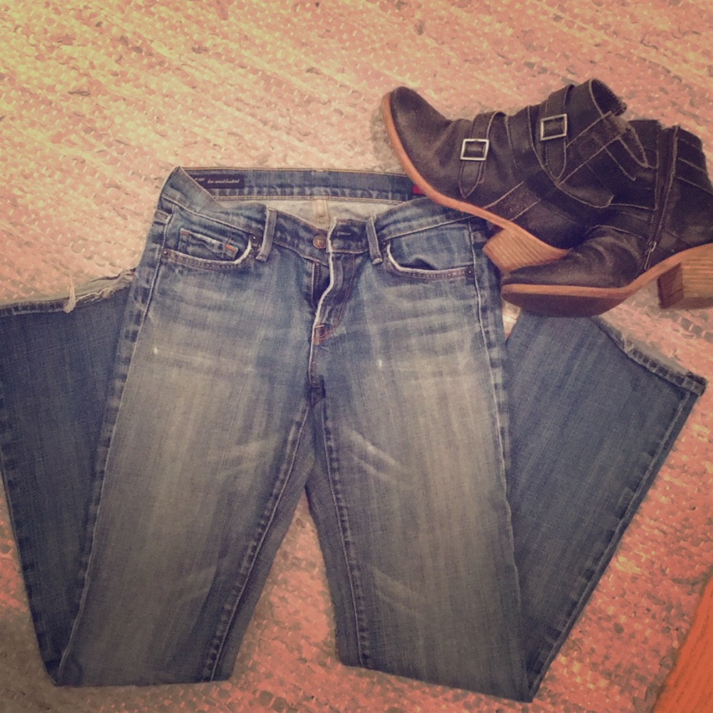 COH faded/distressed low waist boot cut