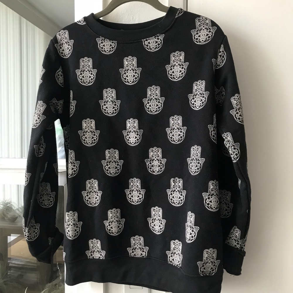 Hamsa print sweatshirt, S