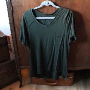 Large, forest green t-shirt by Blank NYC