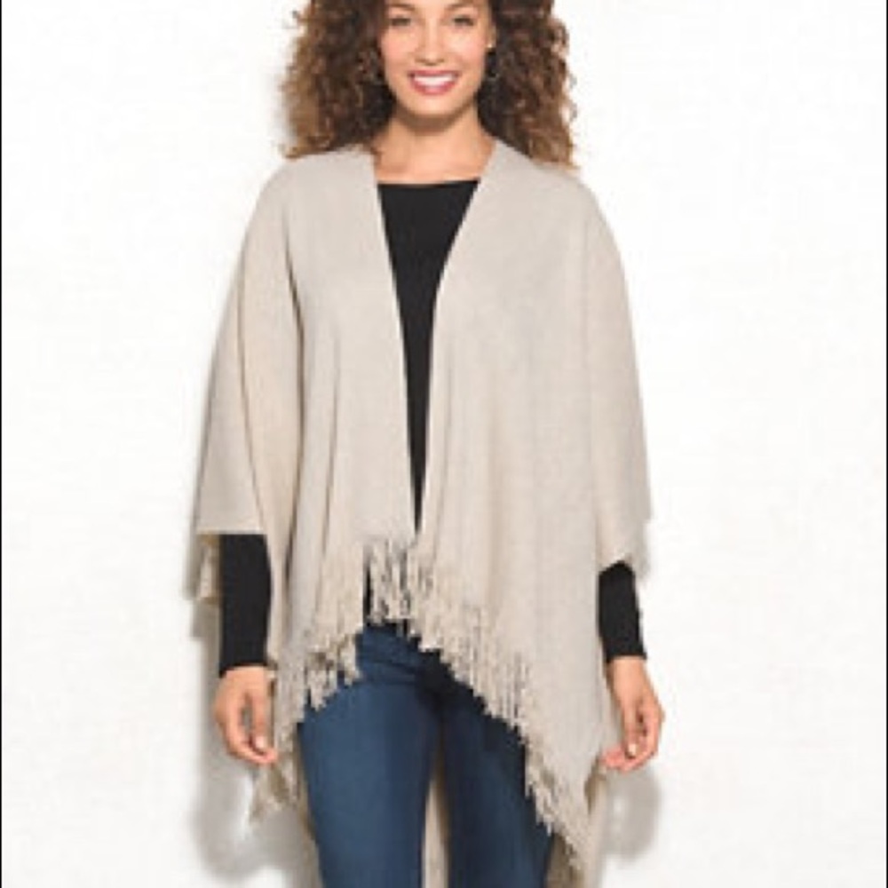 NWT knit wrap, shimmer