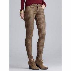 Level 99 Janice Stretch Houndstooth Metallic Jeans