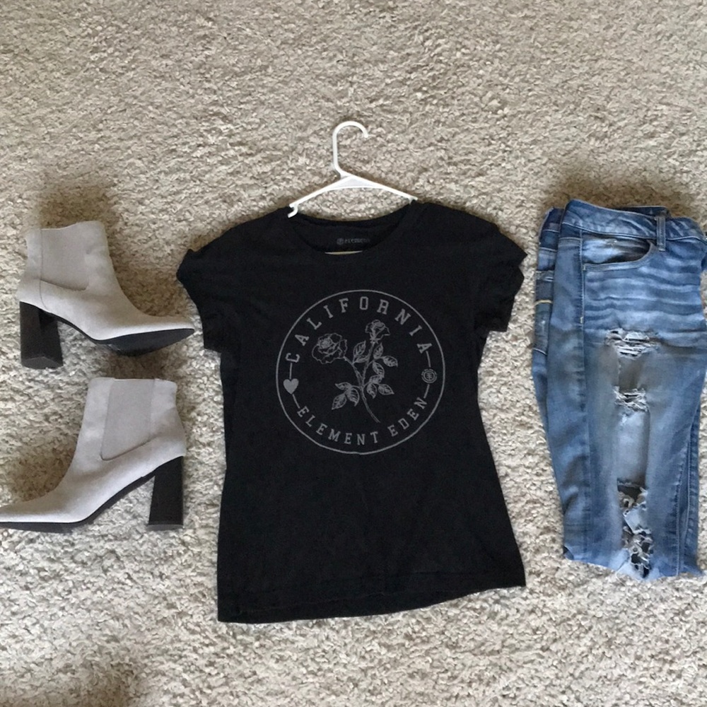 California element eden black tee