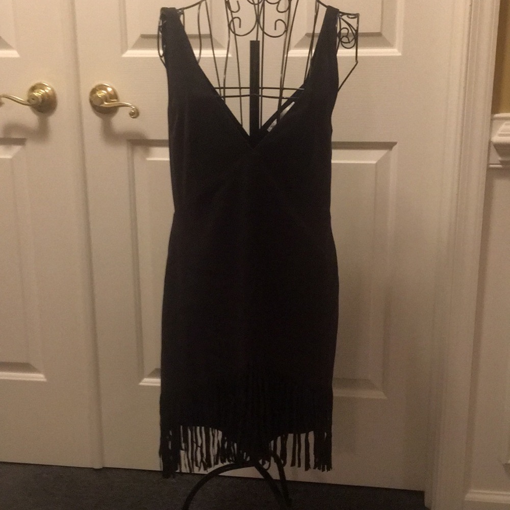 Zara suede fringe dress - Picture 1 of 5