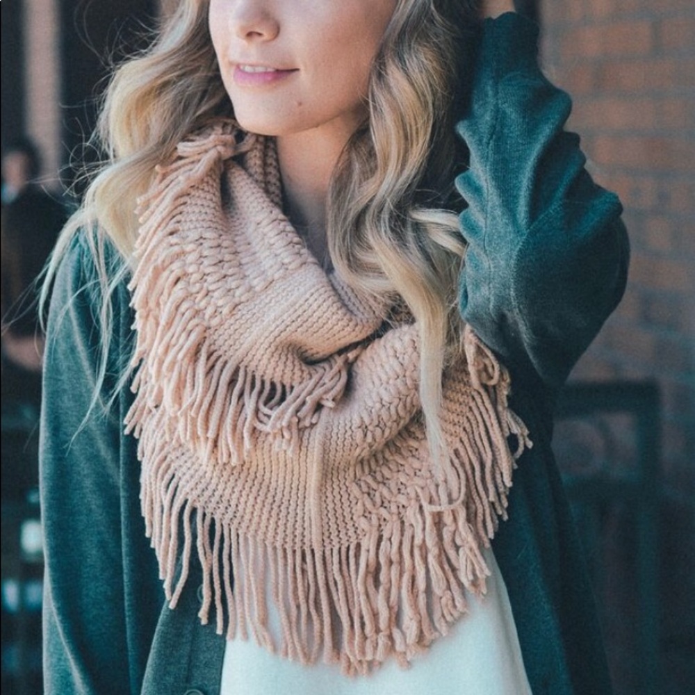 Tassel Infinity Scarf