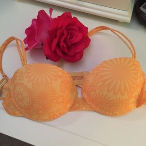 34A Yellow Floral Bra