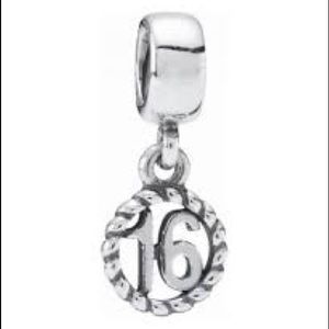 Authentic Pandora “16” charm