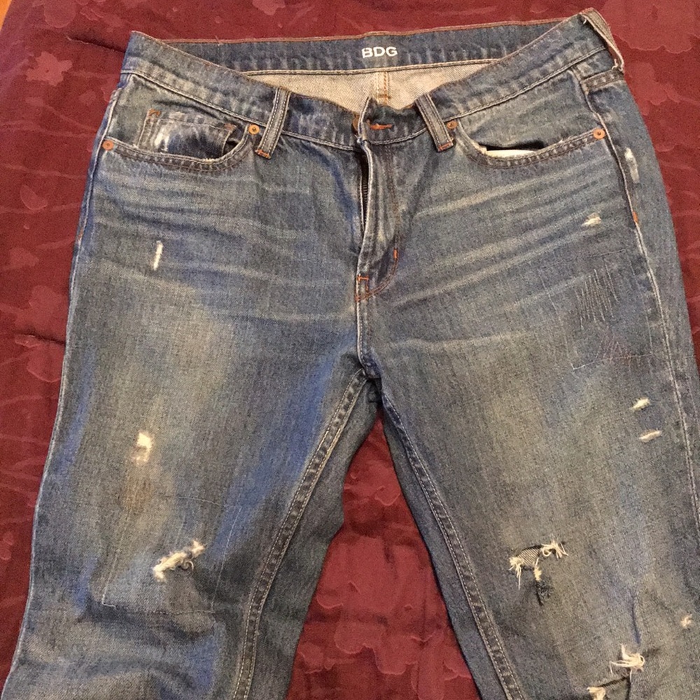 Denim boyfriend jeans