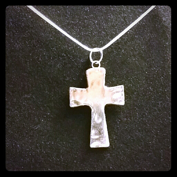 Luxury Brand Jewelry - Hammered Cross FLASH SALE 1 DAY ONLY