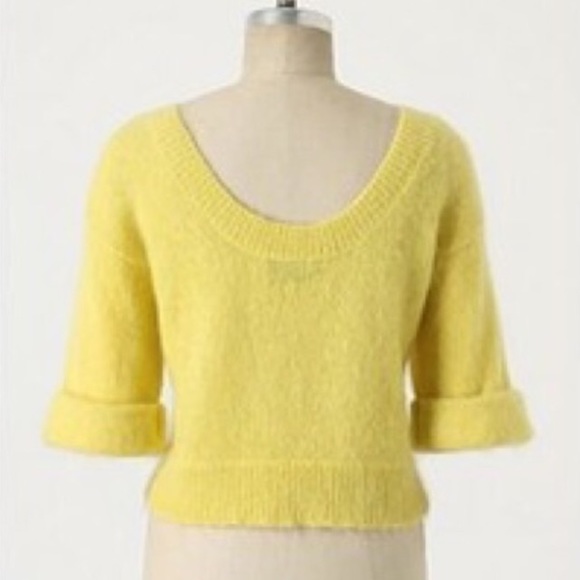 SOLD Anthropologie Clarissa Labin cropped swe - Picture 2 of 3