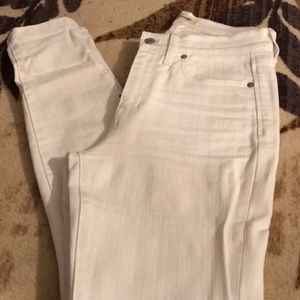 Madewell 9” high rise skinny jeans in Pure White