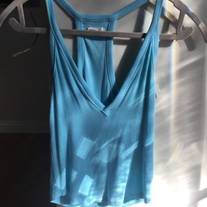 Light Blue Crop Top
